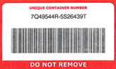 RecyclePak Unique Container Number